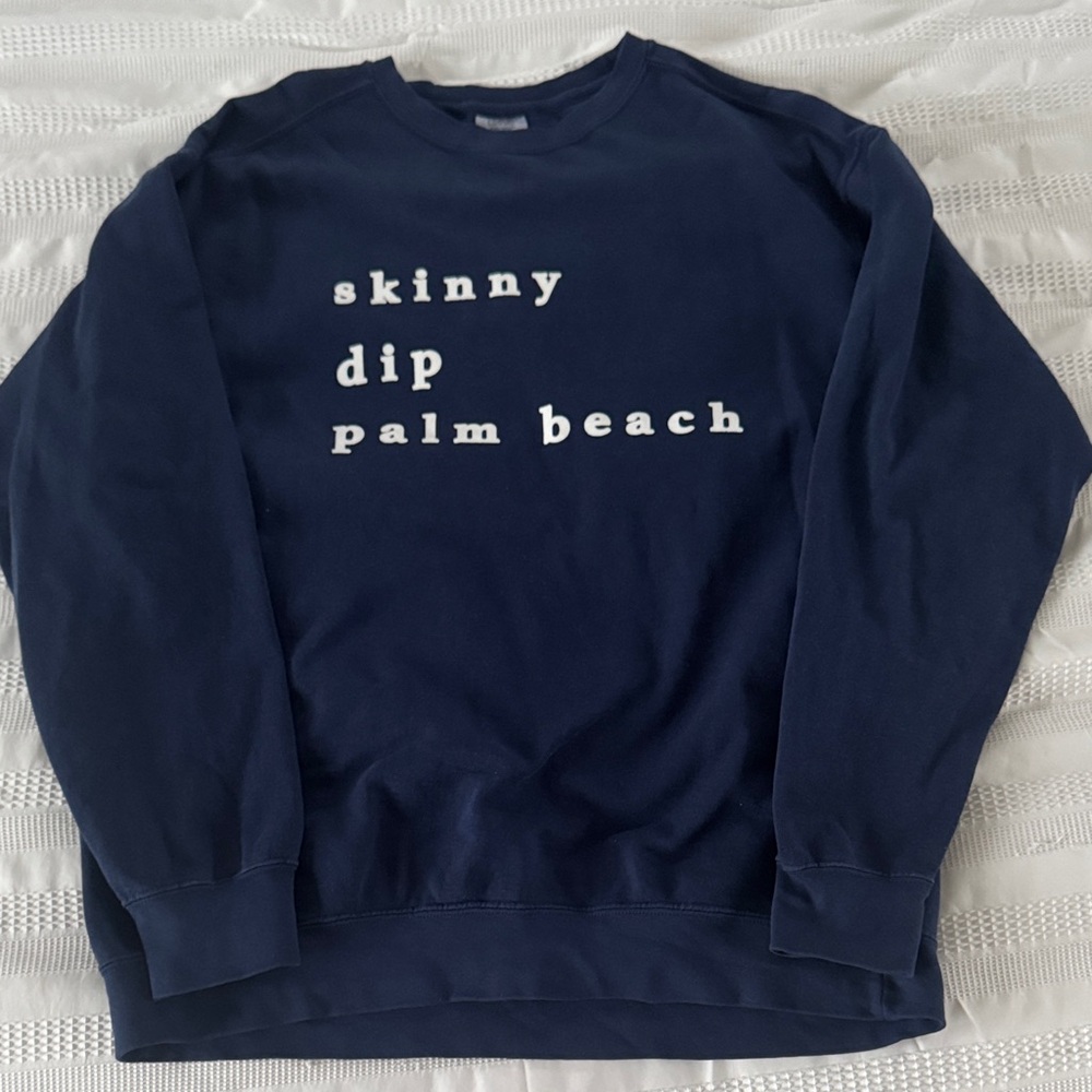 Navy Blue Skinny Dip Palm Beach Women's Sweatshirt